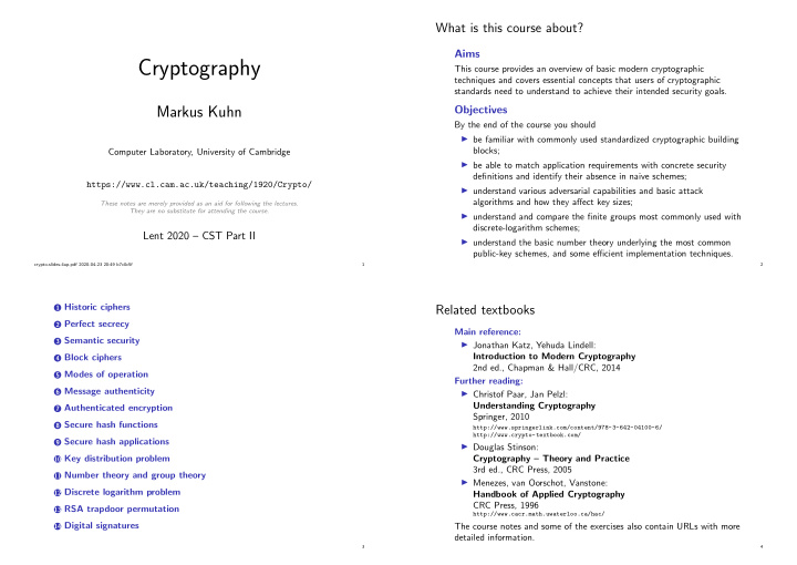 cryptography