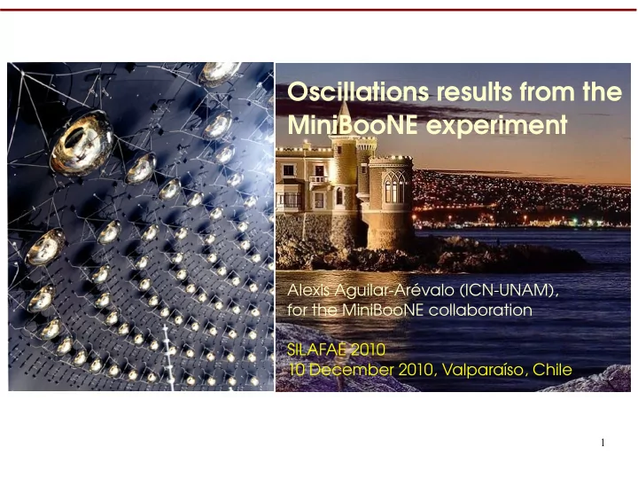 oscillations results from the miniboone experiment