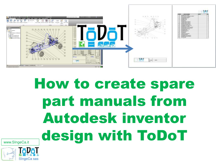 how to create spare part manuals from autodesk inventor