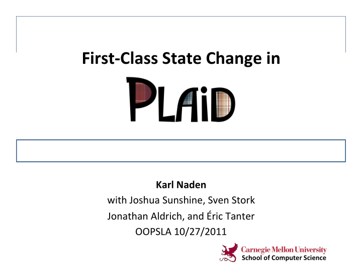 first class state change in