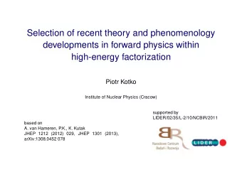 Selection of recent theory and phenomenology  developments in forward physics within  high-energy