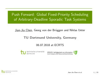 Push Forward: Global Fixed-Priority Scheduling  of Arbitrary-Deadline Sporadic Task Systems