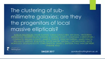 The clustering of sub-  millimetre galaxies: are they  the progenitors of local  massive