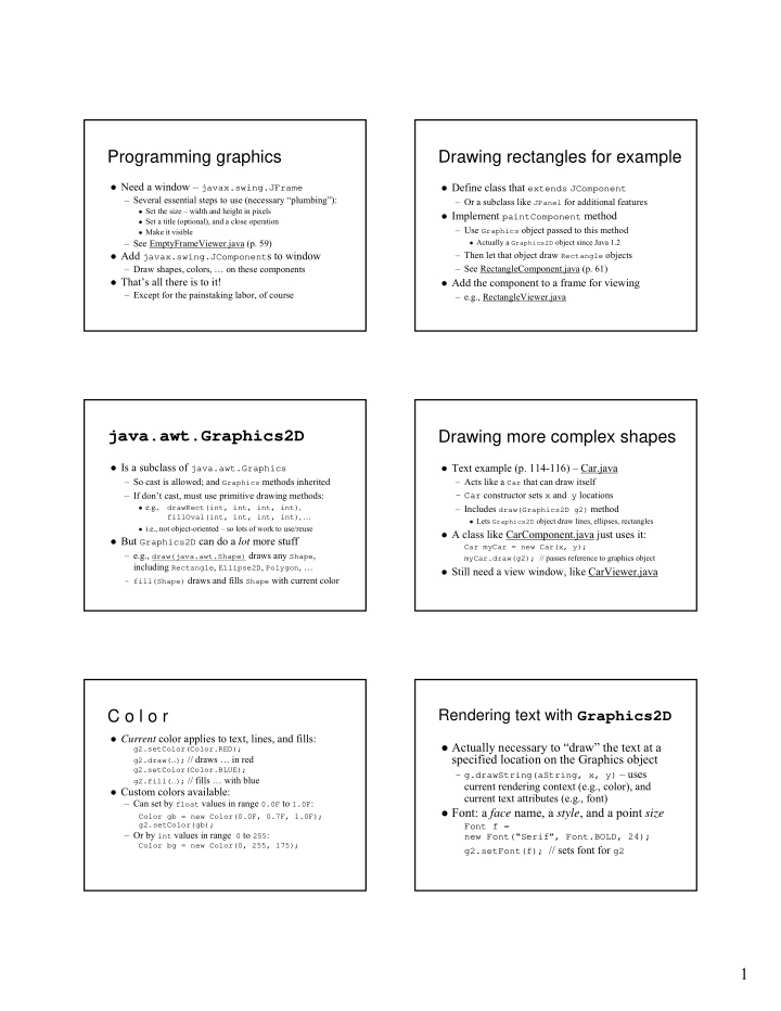 programming graphics drawing rectangles for example