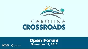 Open F  Open For  orum  um  November 14, 2018  Disc  Disclaimer  laimer  All information provided