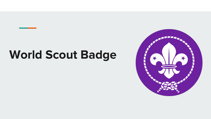 world scout badge world scout badge