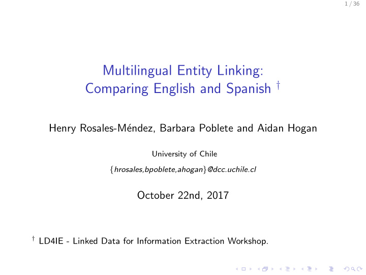 multilingual entity linking