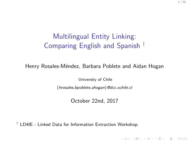 multilingual entity linking