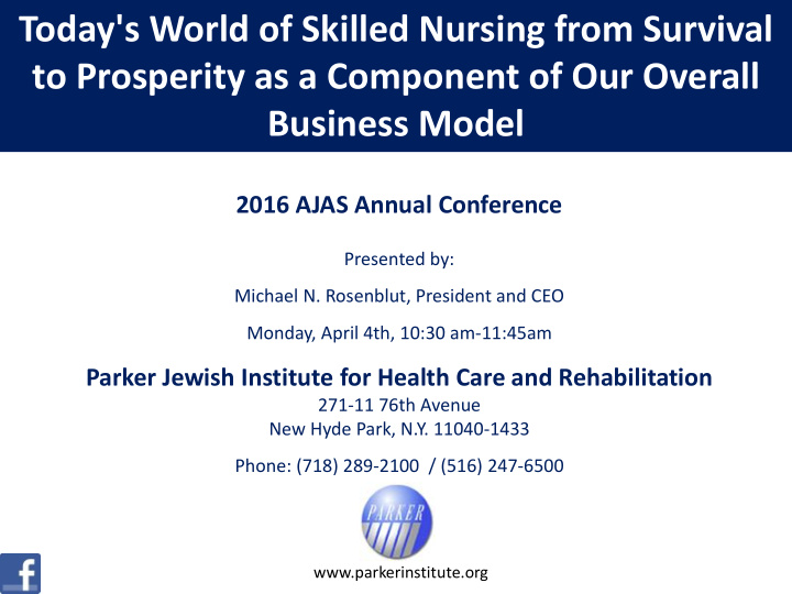 today s world of skilled nursing from survival