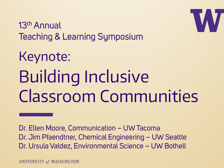 building inclusive classroom communities