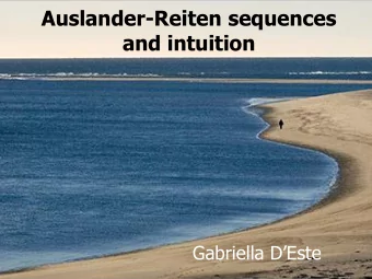 and intuition  Gabriella DEste  Thank you very much to  - all the Organizers  - all the