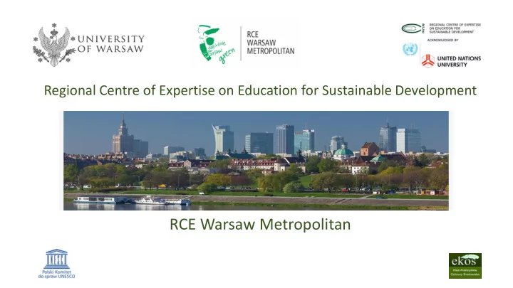 rce warsaw metropolitan rce ce war arsaw me metr tropo
