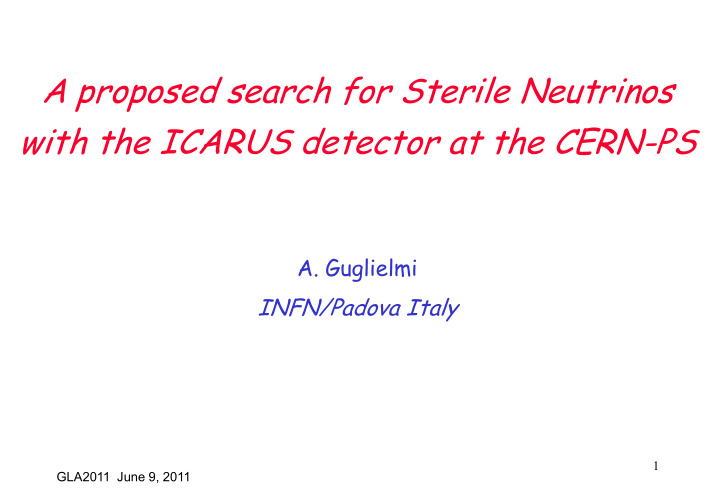 a proposed search for sterile neutrinos with the icarus