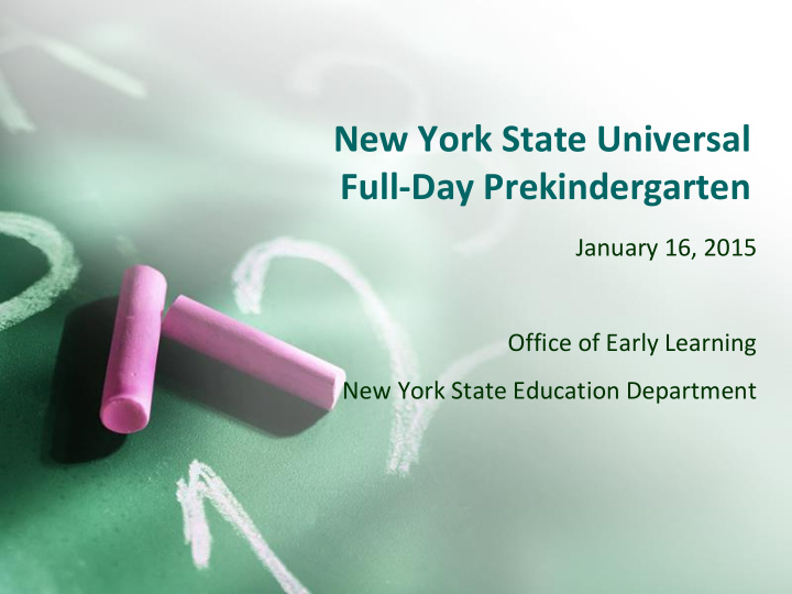new york state universal full day prekindergarten