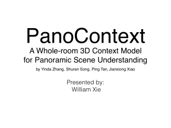 Existing Context models  Torralba,*Sinha*(2001)*  Carbone(o,*de*Freitas*&amp;*Barnard*(2004)*
