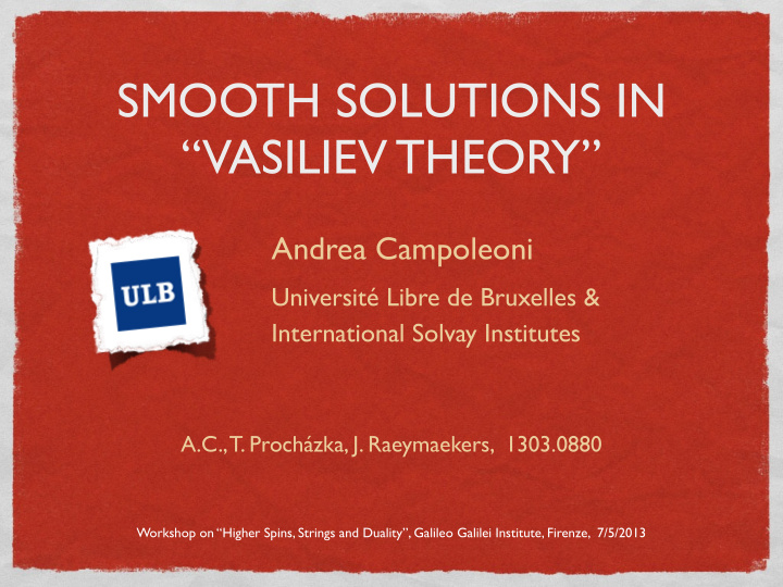 smooth solutions in vasiliev theory