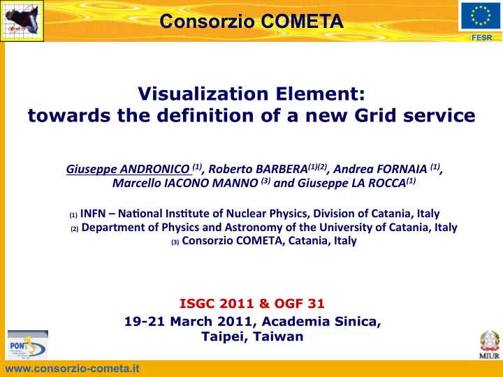 consorzio cometa
