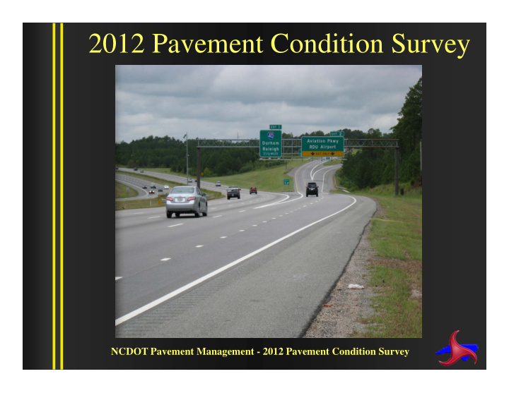 2012 pavement condition survey