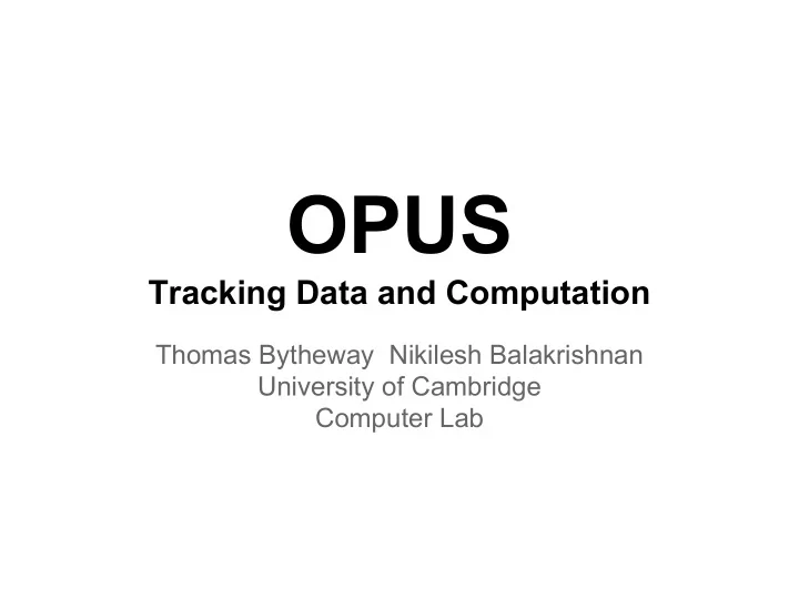 opus