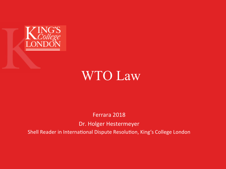 wto law