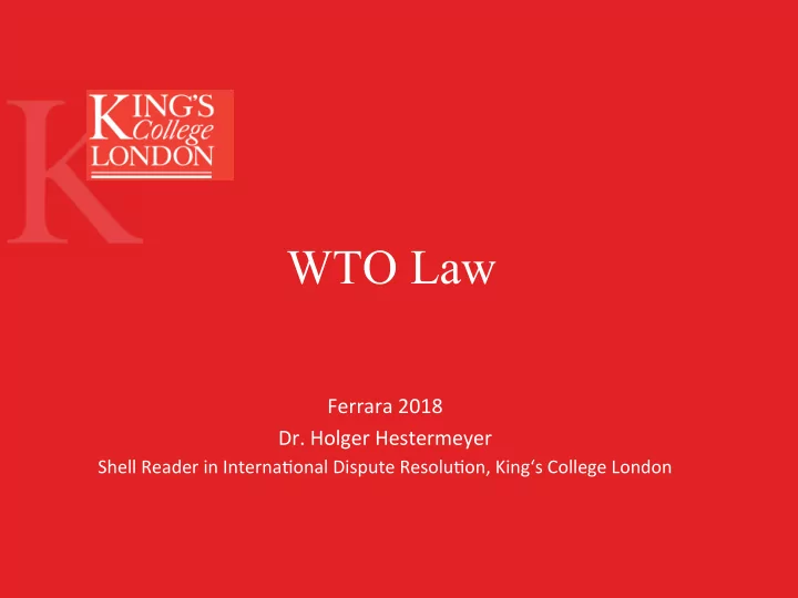 wto law