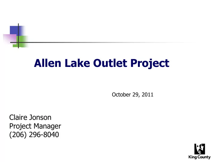 october 29 2011 claire jonson project manager 206 296