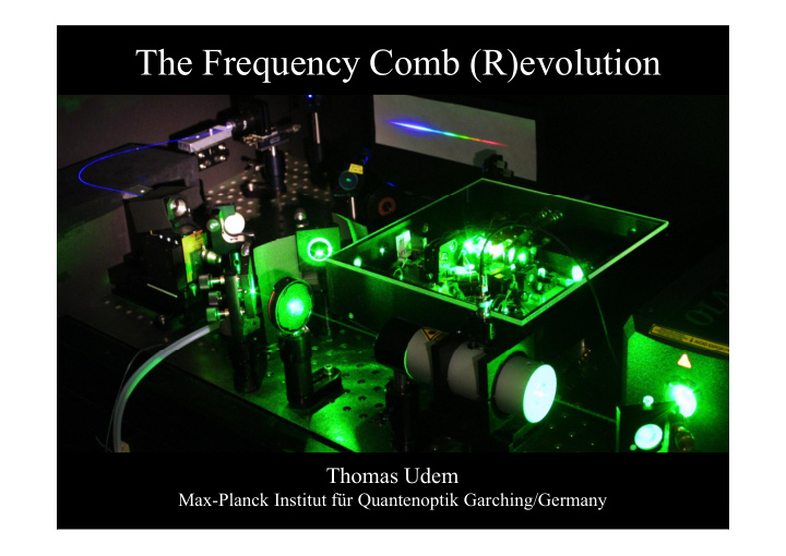 the frequency comb r evolution