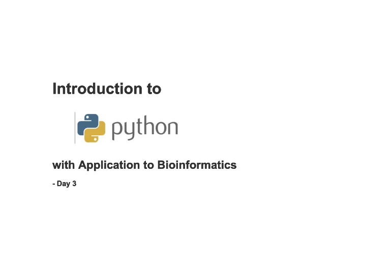 introduction to introduction to