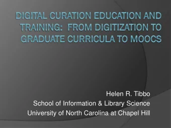 University of North Carolina at Chapel Hill  Thank You  Institute of Museum and Library