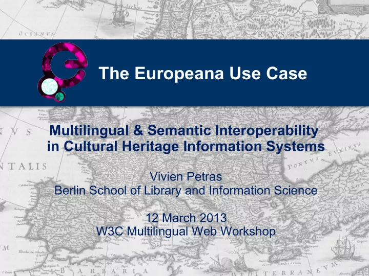 the europeana use case