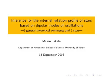 Inference for the internal rotation profile of stars  based on dipolar modes of oscillations  2