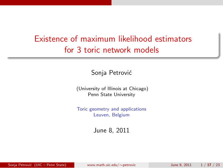 existence of maximum likelihood estimators for 3 toric