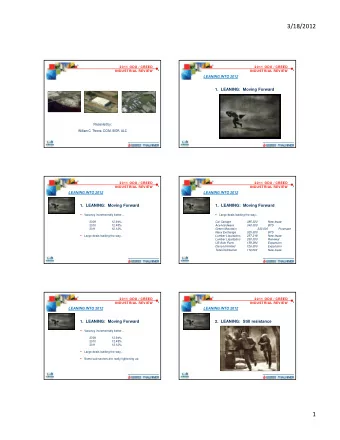 3/18/2012  2011 ODU / CREED  2011 ODU / CREED  INDUSTRIAL REVIEW  INDUSTRIAL REVIEW  LEANING INTO