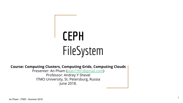 ceph filesystem