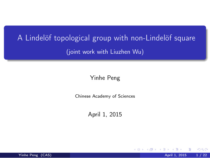 a lindel f topological group with non lindel f square