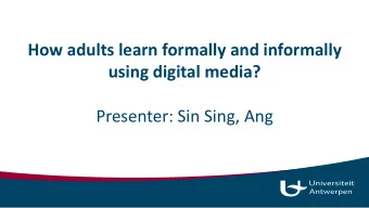 How adults learn formally and informally   using digital media?