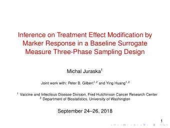Inference on Treatment Effect Modification by  Marker Response in a Baseline Surrogate  Measure