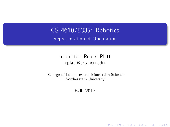 cs 4610 5335 robotics