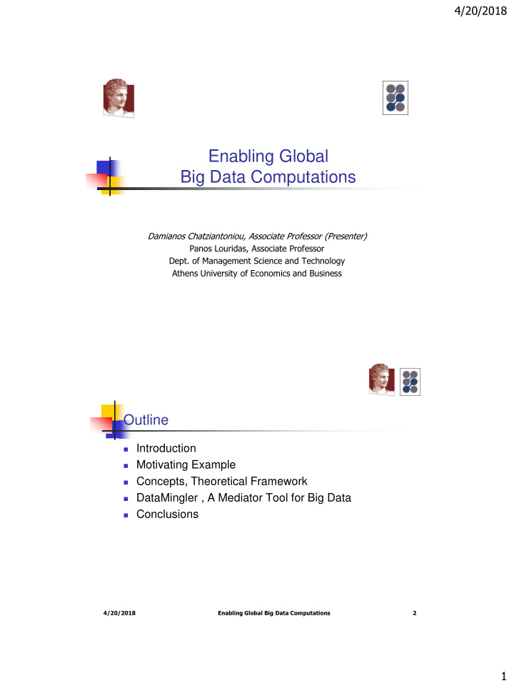enabling global big data computations