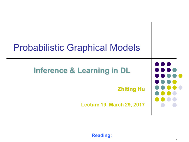 probabilistic graphical models