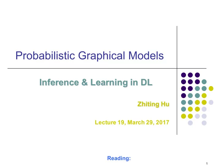 probabilistic graphical models