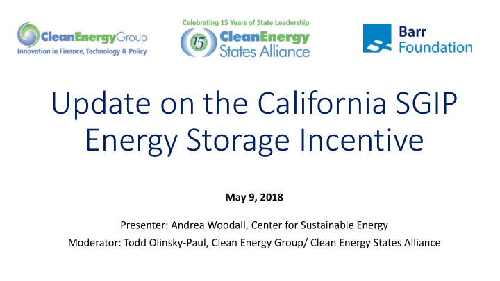 energy storage incentive