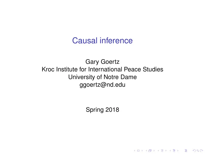 causal inference