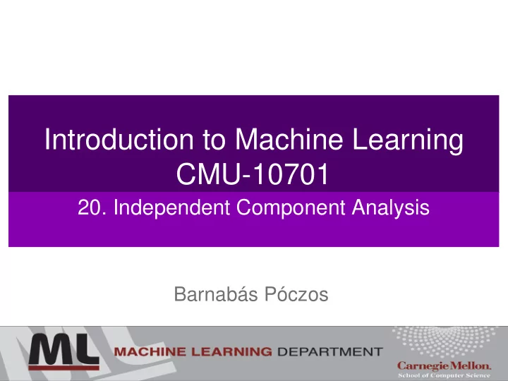 introduction to machine learning