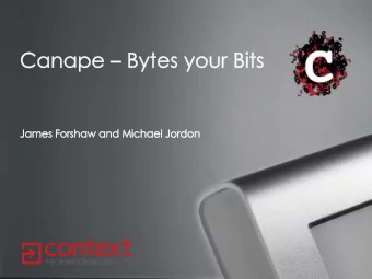 What we are going to talk about?  New tool released at Blackhat   Canape  What is Citrix