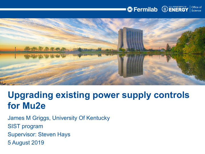 upgrading existing power supply controls for mu2e