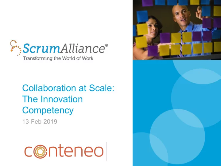 collaboration at scale the innovation competency