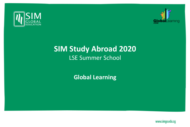 sim study abroad 2020