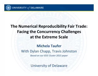 The Numerical Reproducibility Fair Trade:  Facing the Concurrency Challenges  at the Extreme Scale