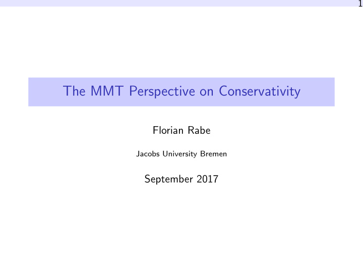 the mmt perspective on conservativity